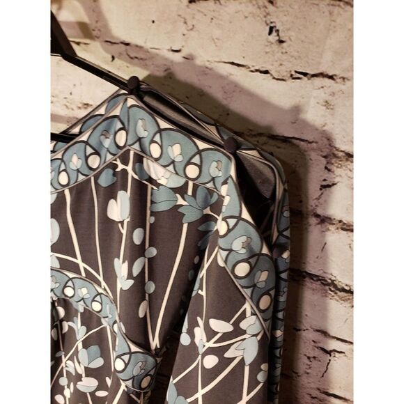 BCBGMaxazria Women's Brown Floral Shirt Size Medium t13 - Picture 4 of 6